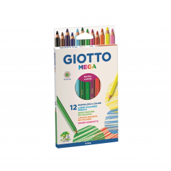Lápis Cor Giotto Mega 12 cores